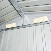 Capanno per Attrezzi in Metallo Verde 204x132x186 cm 42909