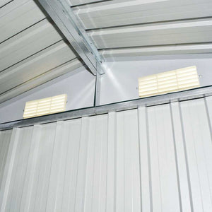 Capanno per Attrezzi in Metallo Verde 204x132x186 cm 42909