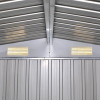 Capanno per Attrezzi in Metallo Verde 257x205x178 cm 42910