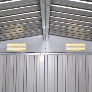 Capanno per Attrezzi in Metallo Verde 257x205x178 cm 42910