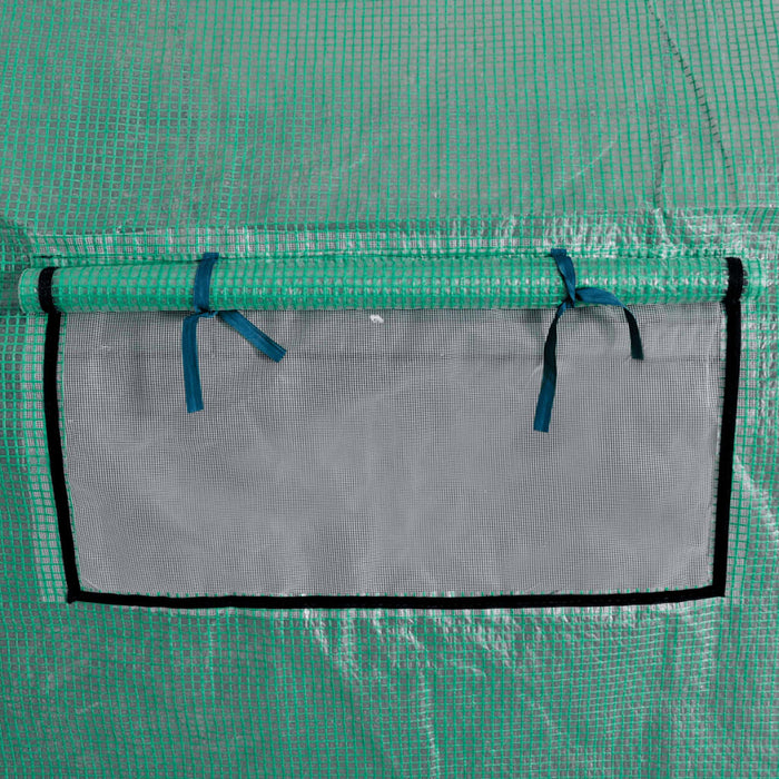 Serra Polietilene Portatile Accessibile Struttura Acciaio 18 m² 42911