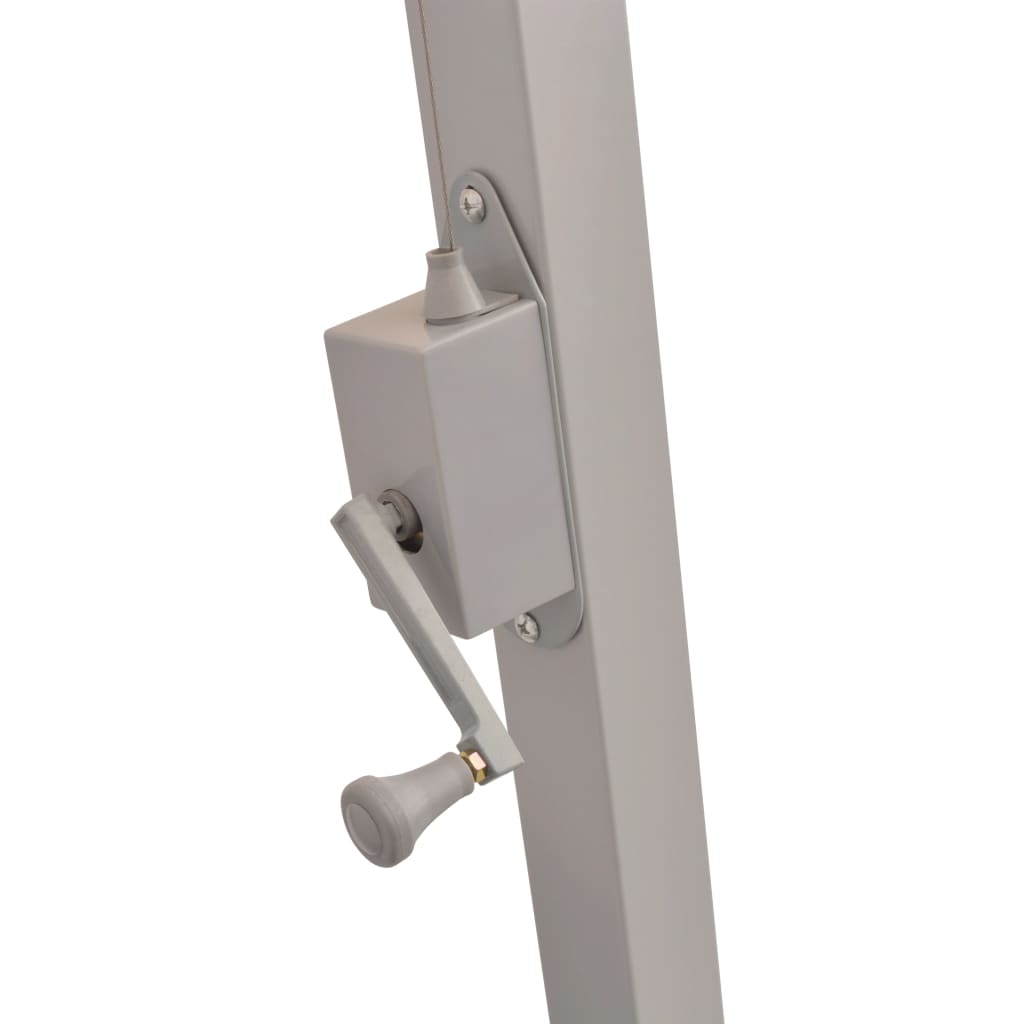 Ombrellone Pensile 300x300 cm Verde Palo in Alluminio 42973