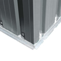 Capanno da Giardino Grigio Metallo 42982