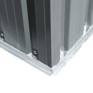 Capanno da Giardino Grigio Metallo 42982