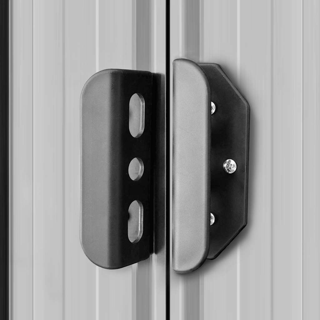 Capanno da Giardino Grigio Metallo 42982