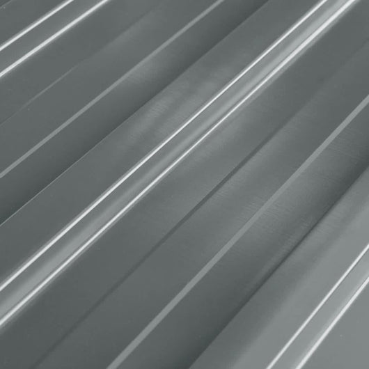 Pannelli da Tetto 12 pz in Acciaio Zincato Grigio 42985