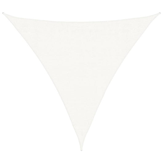Vela a Parasole HDPE Triangolare 3,6x3,6x3,6 m Bianca 43018