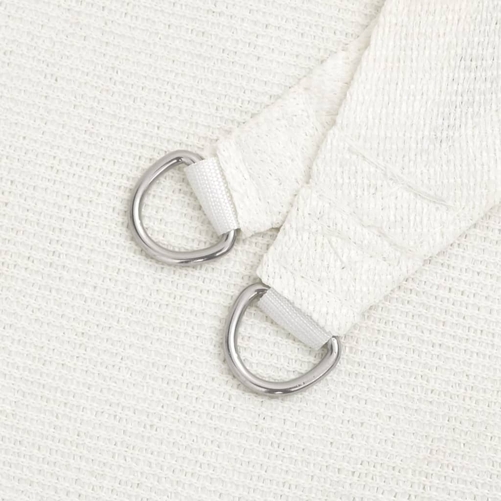 Vela a Parasole HDPE Triangolare 3,6x3,6x3,6 m Bianca 43018