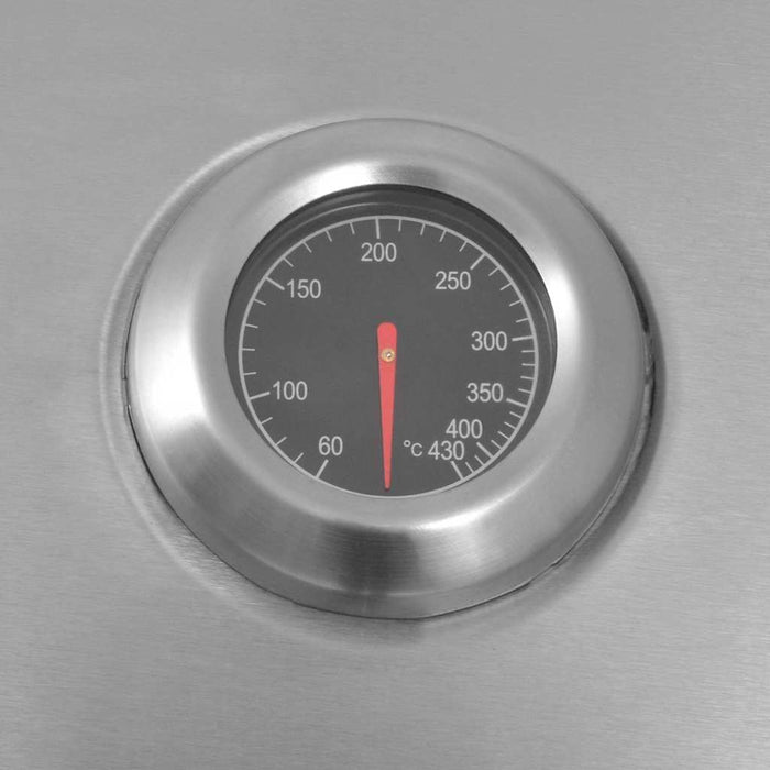 Griglia a Gas con Bruciatore Argento Acciaio con Tubo Metallico 43045