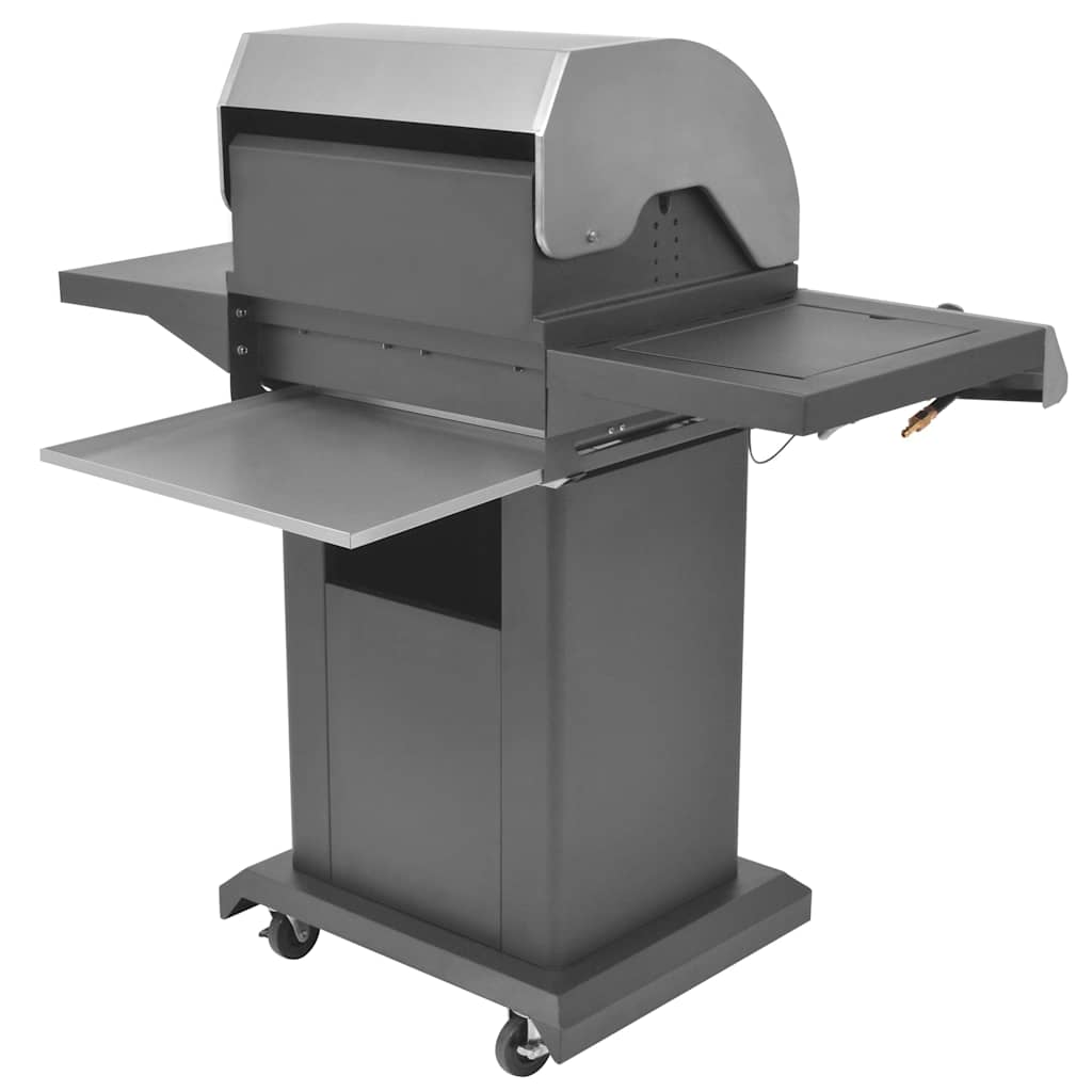 Griglia a Gas con Bruciatore Argento Acciaio con Tubo Metallico 43045