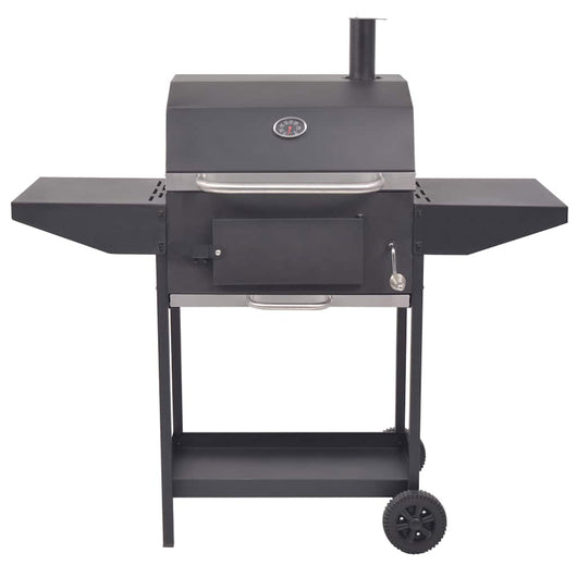 Barbecue a Carbonella con Ripiano Inferiore Nero 43048