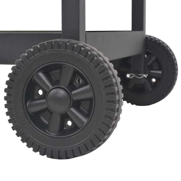 Barbecue a Carbonella con Ripiano Inferiore Nero 43048