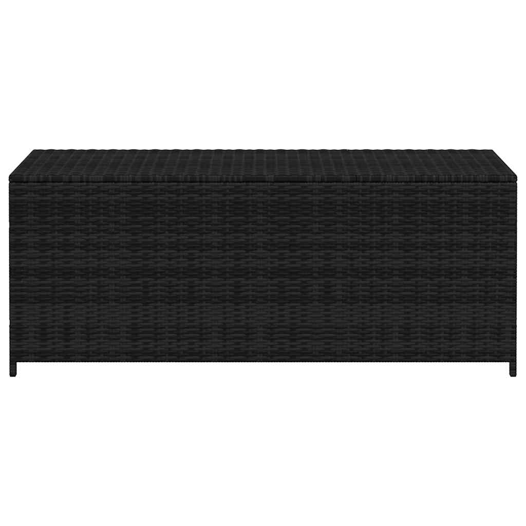 Baule da Giardino Nero 150x50x60 cm in Polyrattan cod mxl 78599