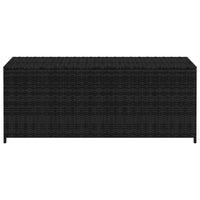Baule da Giardino Nero 150x50x60 cm in Polyrattan cod mxl 78599