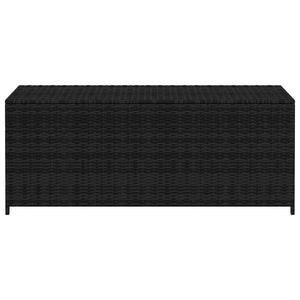 Baule da Giardino Nero 150x50x60 cm in Polyrattan cod mxl 78599