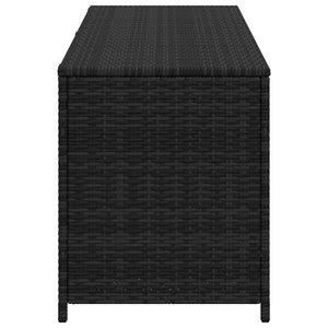Baule da Giardino Nero 150x50x60 cm in Polyrattan cod mxl 78599