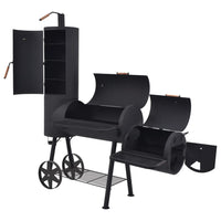 Barbecue a Carbonella con Ripiano Inferiore Nero XXL 43155