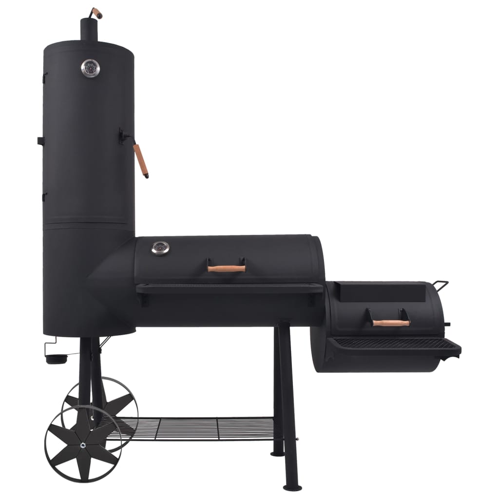 Barbecue a Carbonella con Ripiano Inferiore Nero XXL 43155