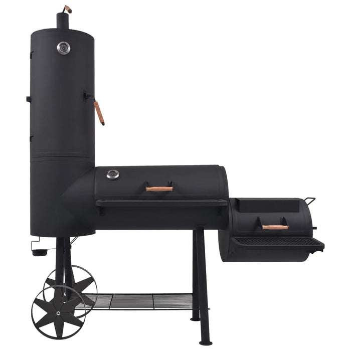 Barbecue a Carbonella con Ripiano Inferiore Nero XXL 43155