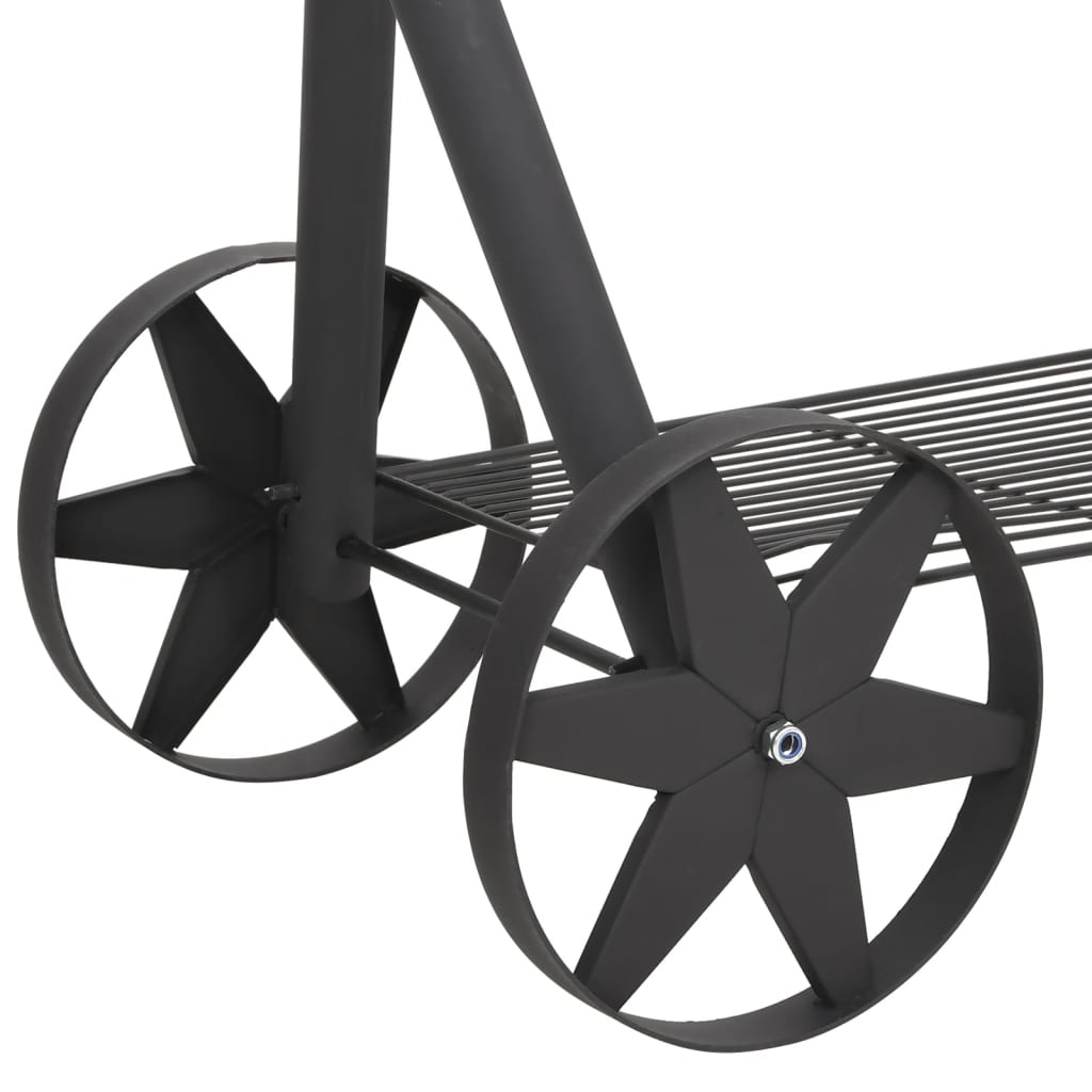 Barbecue a Carbonella con Ripiano Inferiore Nero XXL 43155