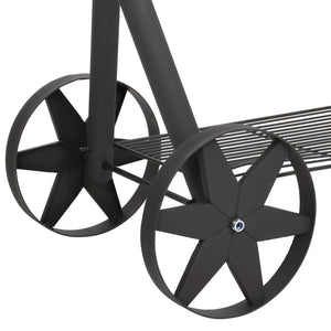 Barbecue a Carbonella con Ripiano Inferiore Nero XXL 43155