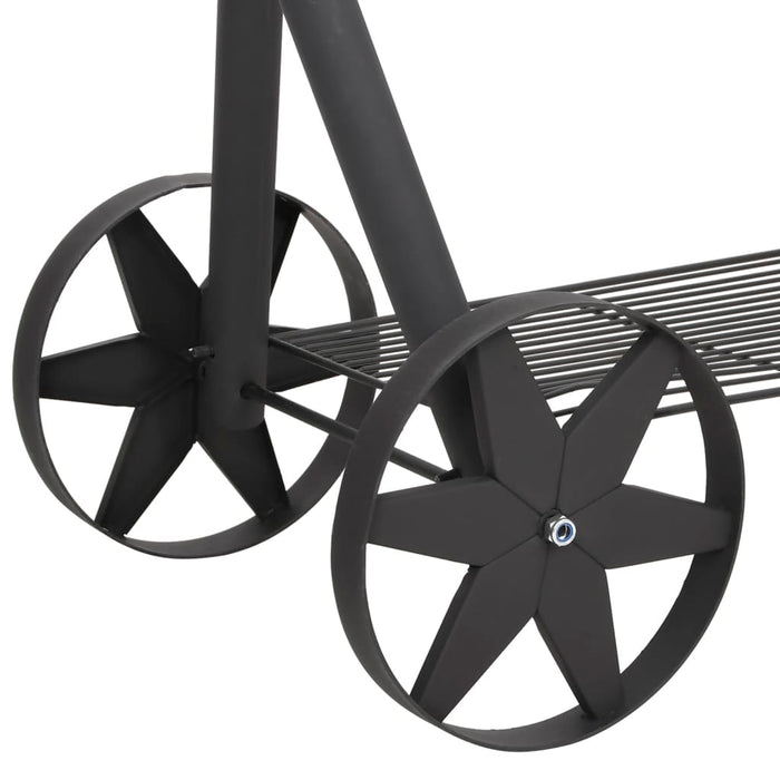 Barbecue a Carbonella con Ripiano Inferiore Nero XXL 43155