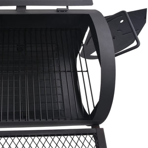 Barbecue a Carbonella con Ripiano Inferiore Nero XXL 43155