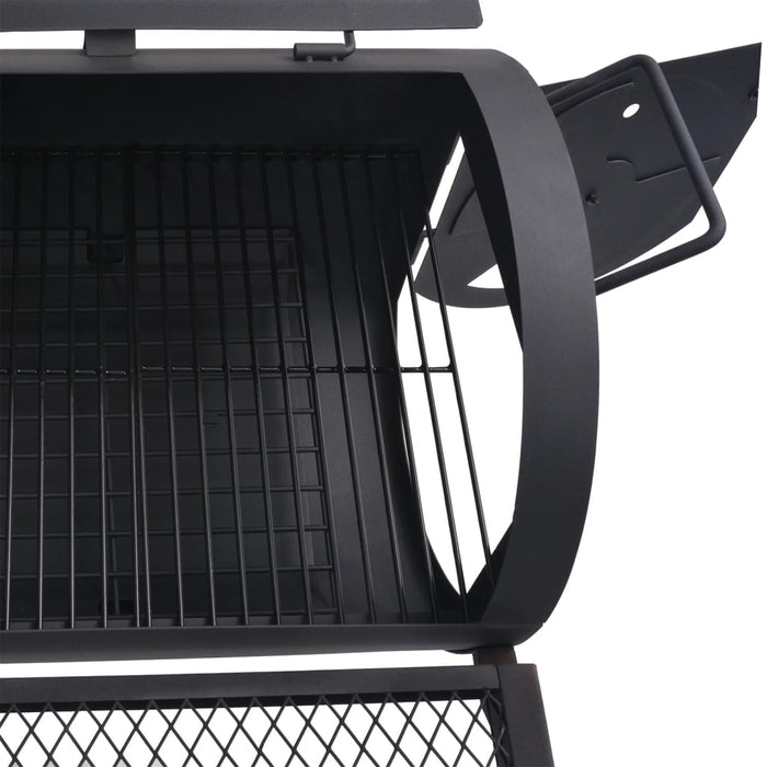 Barbecue a Carbonella con Ripiano Inferiore Nero XXL 43155