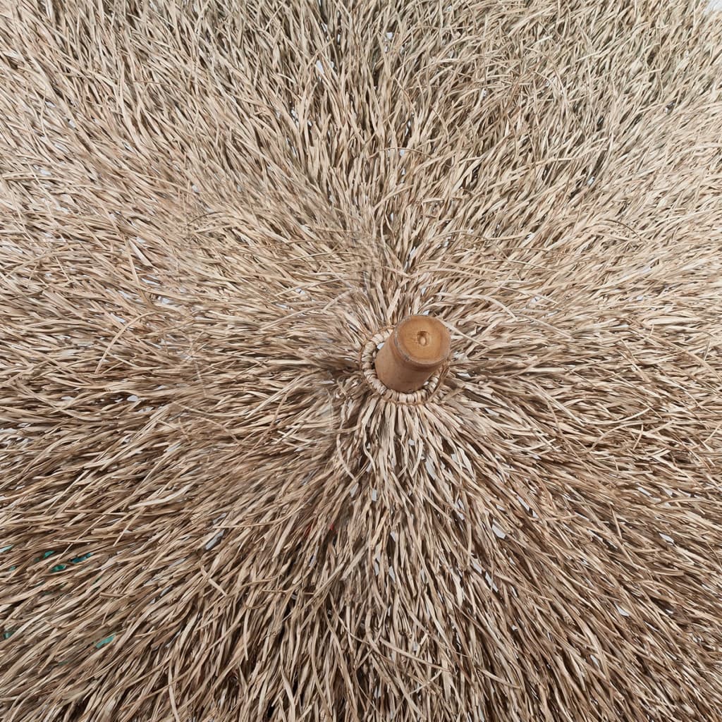 Ombrellone in bambù con tetto in foglie di banano 210 cm 02_0008581