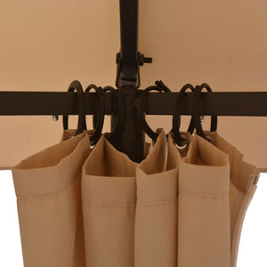 Gazebo Padiglione da Giardino con Tende Esagonale 360x265 cm 43166