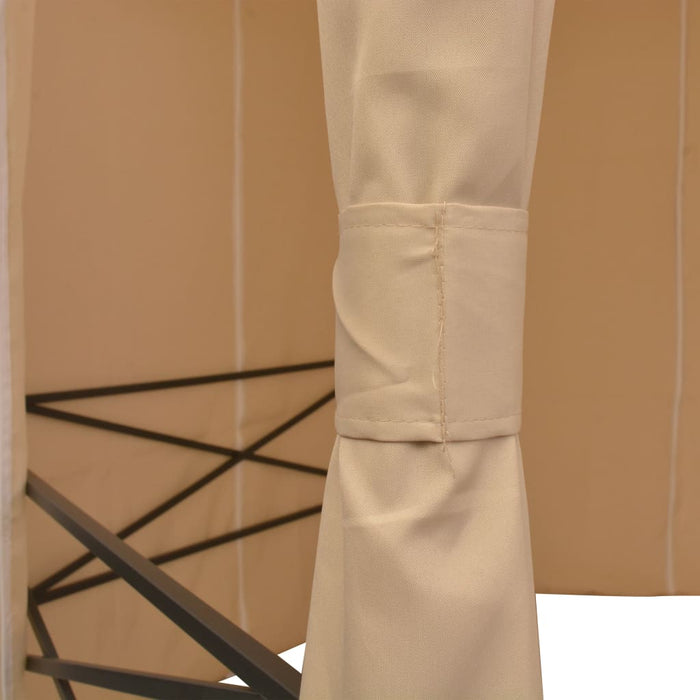 Gazebo Padiglione da Giardino con Tende Esagonale 360x265 cm 43166