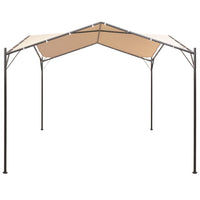 Gazebo Padiglione Tenda Tettoia 3x3 m Acciaio Beige 43168