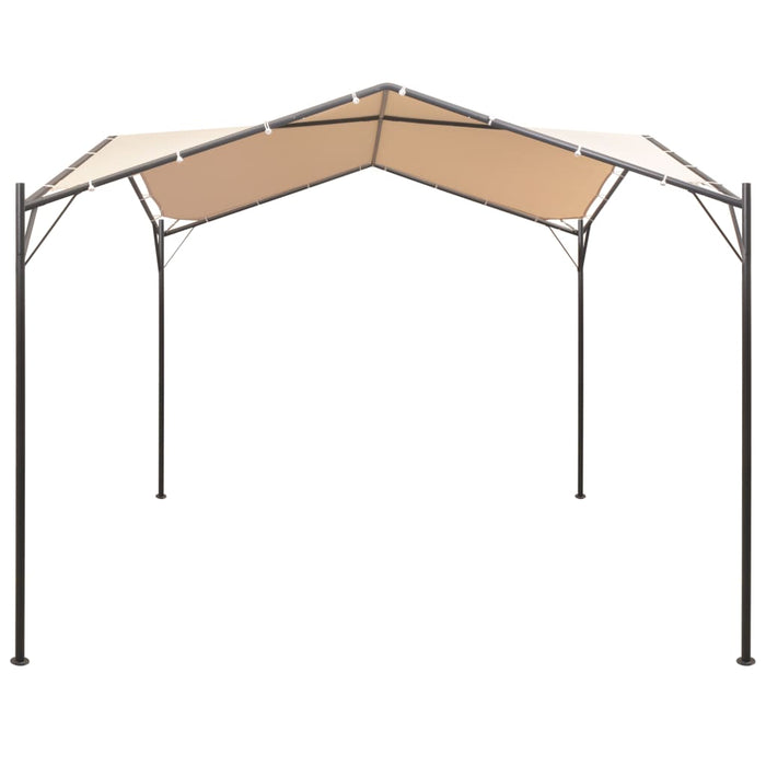 Gazebo Padiglione Tenda Tettoia 3x3 m Acciaio Beige 43168
