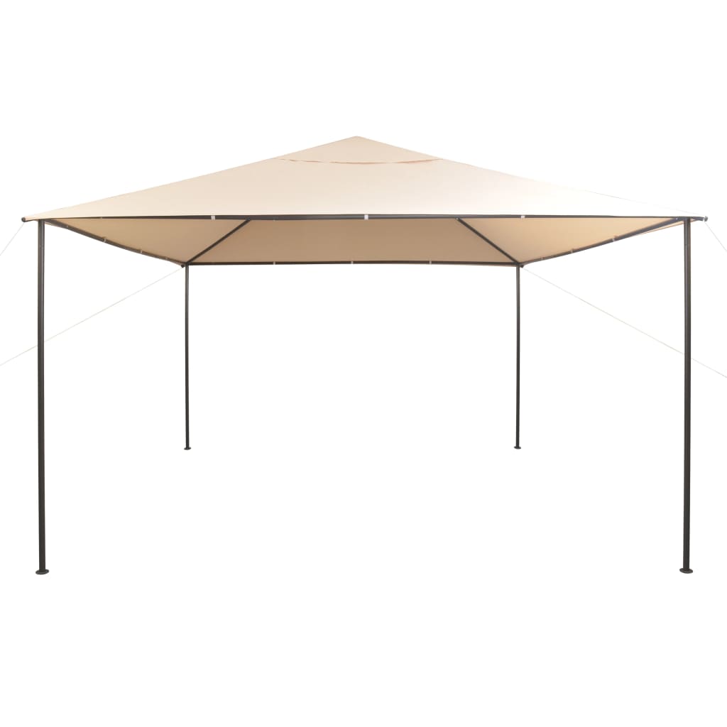 Gazebo Padiglione Tenda Tettoia 4x4 m Acciaio Beige   cod mxl 58861