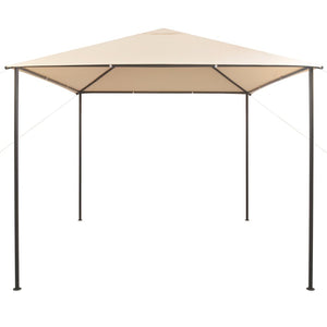Gazebo Padiglione Tenda Tettoia 3x3 m Acciaio Beige 43172