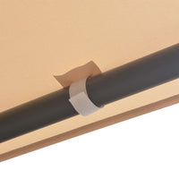 Gazebo Padiglione Tenda Tettoia 3x3 m Acciaio Beige 43172