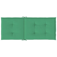 Cuscini per Sedie 2 pz Verdi 120x50x3 cm in Tessuto 43185