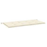 Cuscino per Panca Crema 120x50x3 cm in Tessuto Oxford 43198