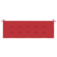 Cuscino per Panca Rosso 150x50x3 cm in Tessuto Oxford