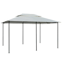 Gazebo da Giardino con Tende 4x3 m Bianco 43216