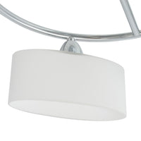 Lampada Soffitto Paralumi Elissoidi Vetro 5 Lampadine E14 200 W 50494