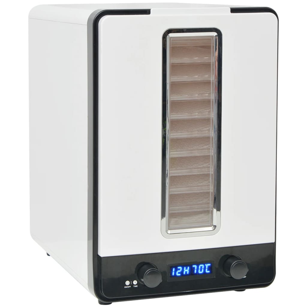 Disidratatore Alimentare con 10 Vassoi 550 W Bianco 50507
