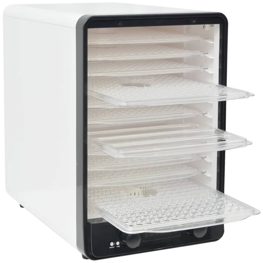 Disidratatore Alimentare con 10 Vassoi 550 W Bianco 50507