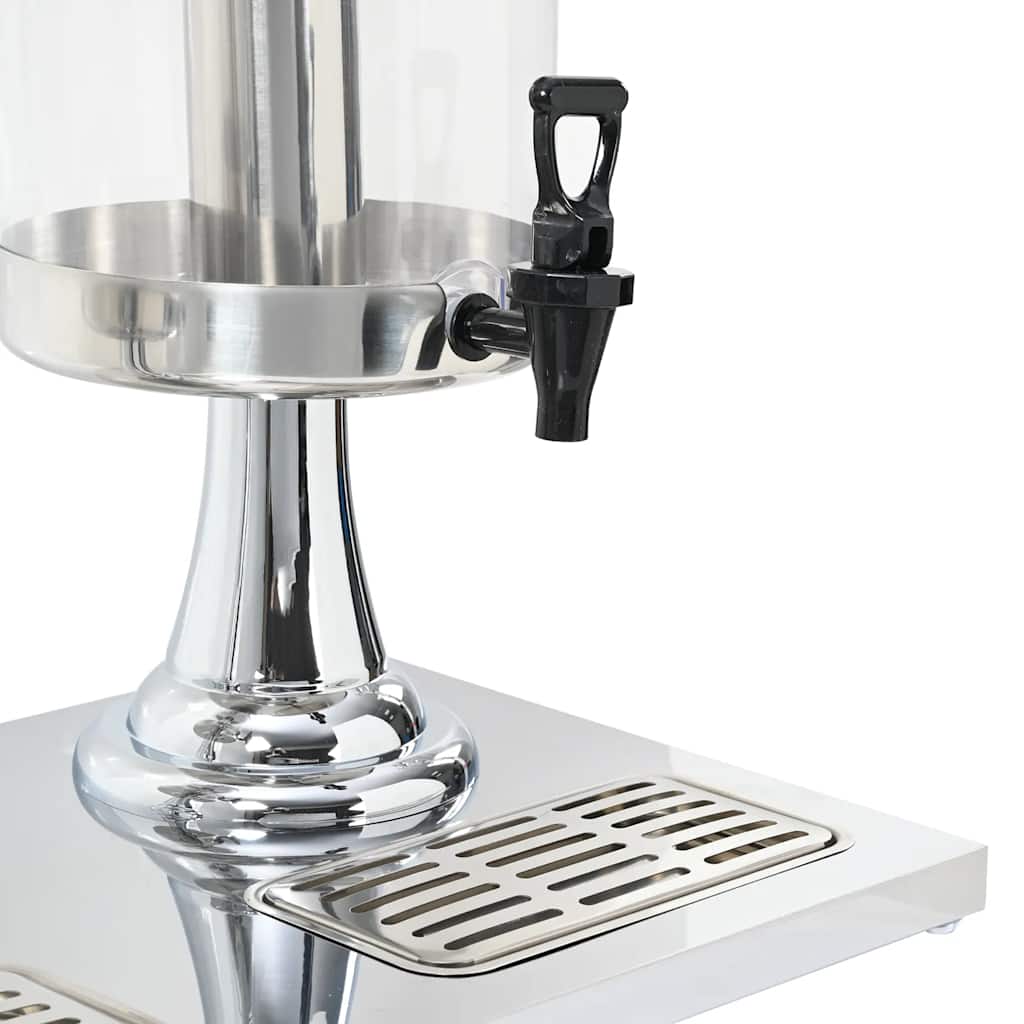 Doppio Distributore di Succhi di Frutta e Bibite Acciaio Inossidabile 2 x 8 L 50532
