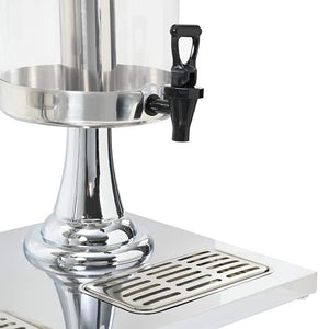 Doppio Distributore di Succhi di Frutta e Bibite Acciaio Inossidabile 2 x 8 L 50532