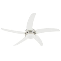 Ventilatore da Soffitto Decorato con Luce 128 cm Bianco cod mxl 54421