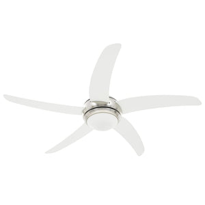 Ventilatore da Soffitto Decorato con Luce 128 cm Bianco cod mxl 54421