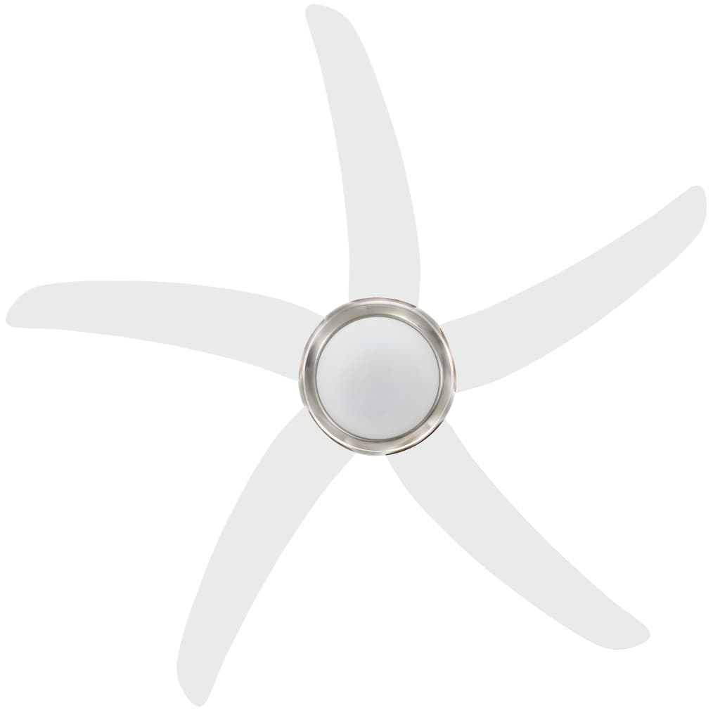Ventilatore da Soffitto Decorato con Luce 128 cm Bianco cod mxl 54421