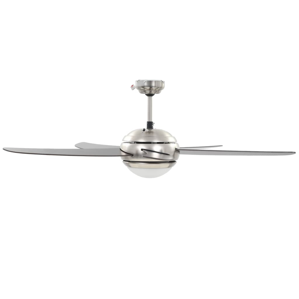 Ventilatore da Soffitto Decorato con Luce 128 cm Marrone 50539