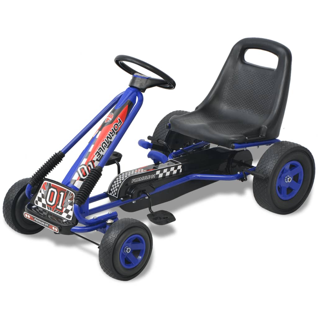 Kart a pedali con sedile regolabile blu 02_0005259